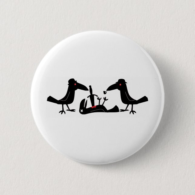 murder crows button (Front)