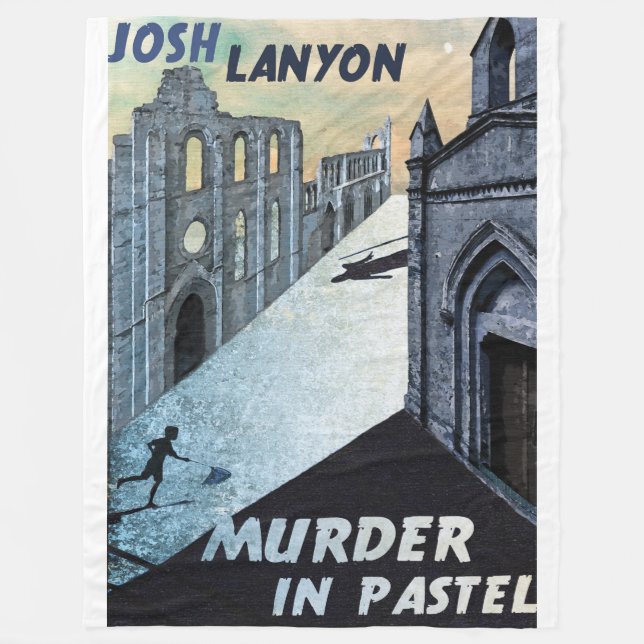 Murder in Pastel fleece blanket (Front)