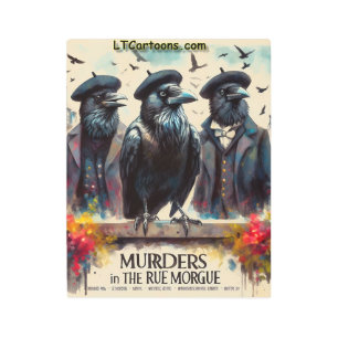 Murder Most Fowl – Rue Morgue Noir Metal Print