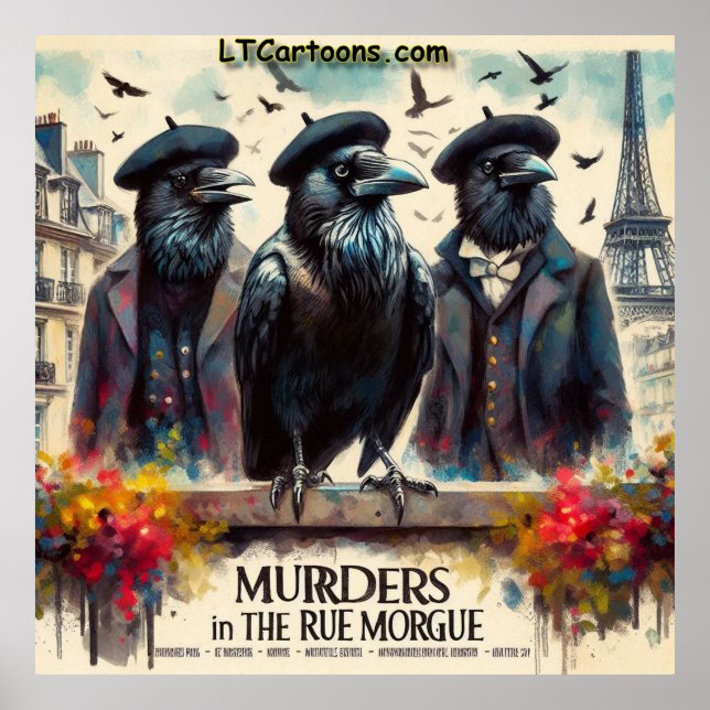 Murder Most Fowl – Rue Morgue Noir Poster (Front)