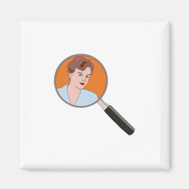 Murder Mysteries Detective and Writer Magnet (Front)