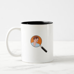 Murder Mysteries Detective and Writer Two-Tone Coffee Mug