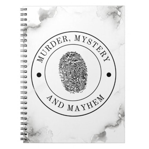 Murder Mystery and Mayhem Notebook
