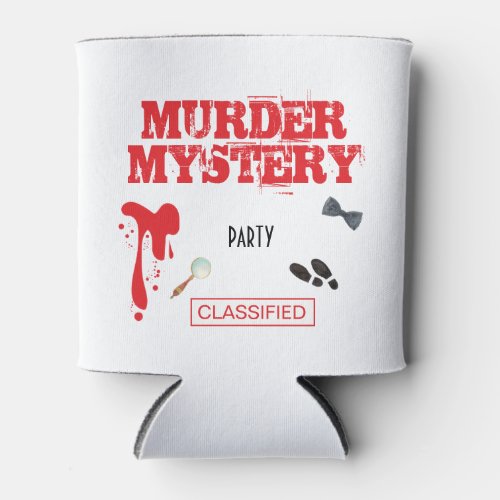 Murder Mystery Birthday Party Case Files File Fold Can Cooler