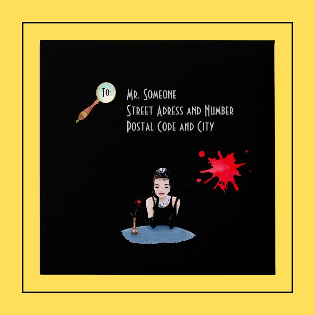 Murder Mystery Birthday Party  Invitation Envelope (Creator Uploaded)