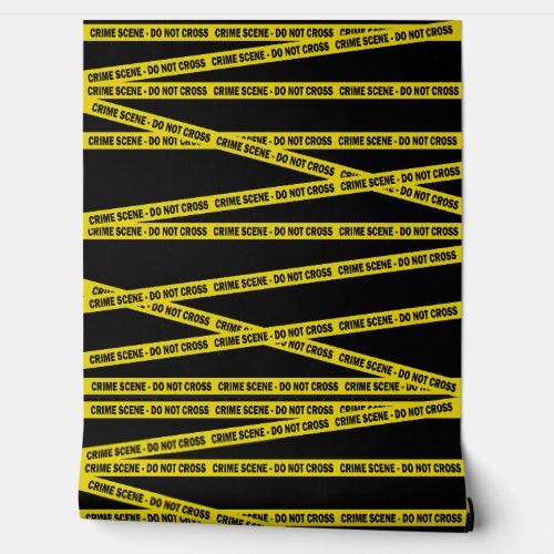 Murder Mystery Crime Scene Yellow Tape Wallpaper