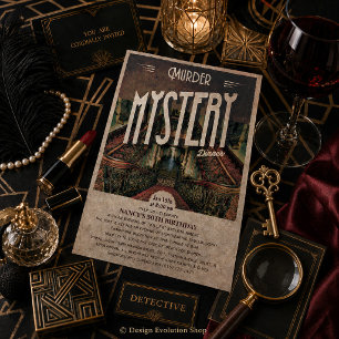 Murder Mystery Dinner Invitation