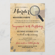 Murder Mystery Dinner Party Clues Invite