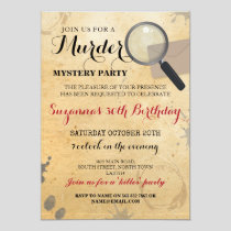 Murder Mystery Dinner Party Clues Invite