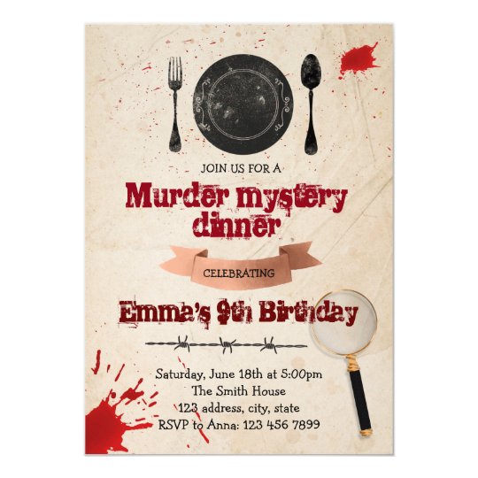 Murder Mystery Dinner Invitation Ideas 8