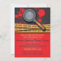 Murder Mystery Party Invitations