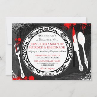 Murder Mystery Dinner Party Invite