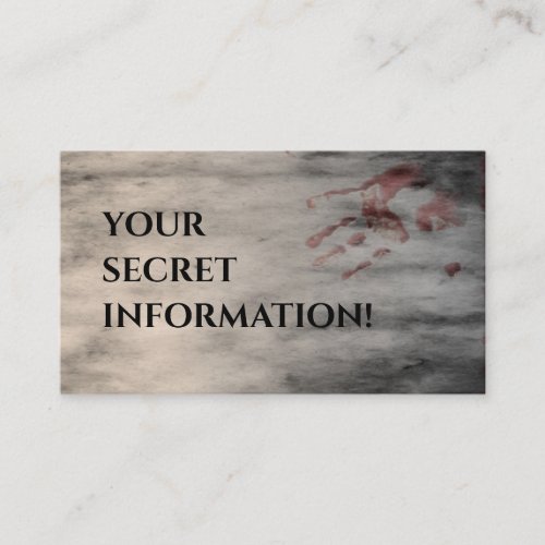 Murder Mystery Party Chief Inspector Enclosure Card