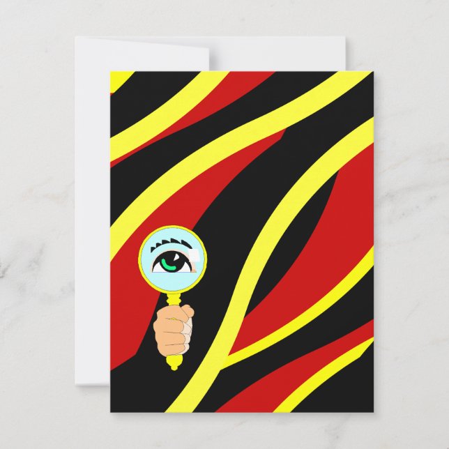 Murder Mystery Party Crime Tape Wave Invitations (Front)