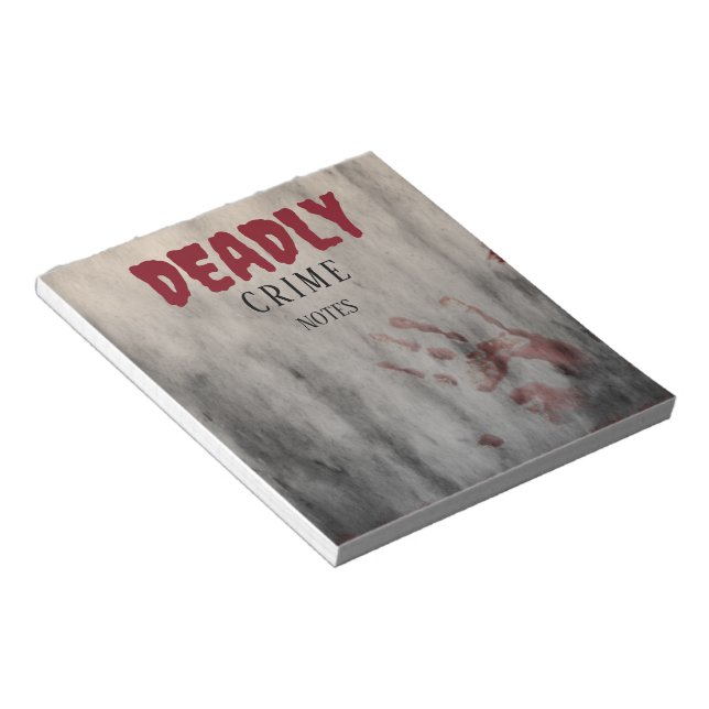 Murder Mystery Party "Deadly Crime" Notes (Angled)