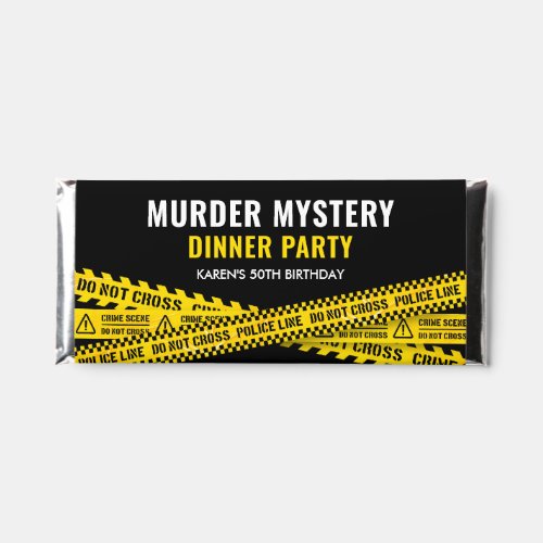 Murder Mystery Party Dinner Yellow Police Tapes Hershey Bar Favors