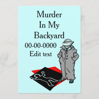 Murder Mystery PArty Invitation