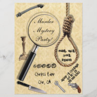 Murder Mystery Party Invitations