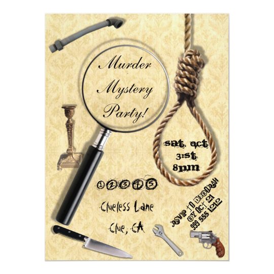 Murder Mystery Invitations Template 9