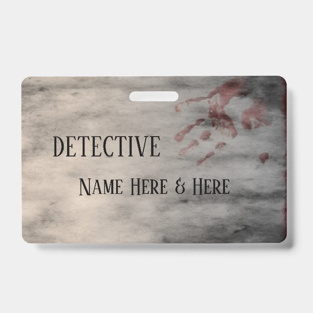 Murder Mystery Party Name Badge (Front)