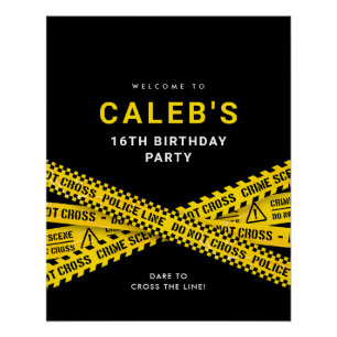 Murder mystery Party welcome sign