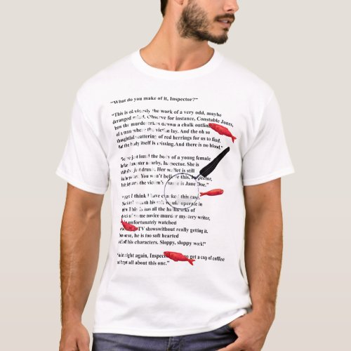 Murder mystery writer joke T_Shirt