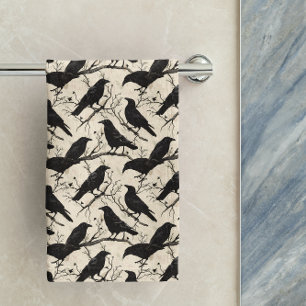 Murder of Crows Bath Towel Set