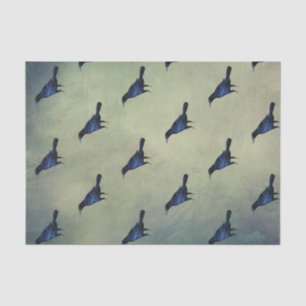 Murder of Crows Black Bird Goth Vintage Style Tissue Paper