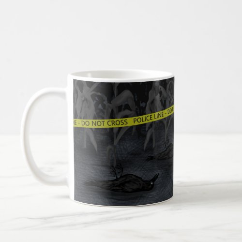 Murder of Crows Crime Scene Coffee Mug