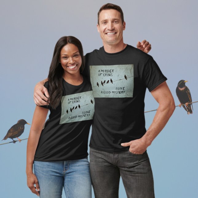 Murder of Crows Silhouette Mystery Fan T-Shirt (Creator Uploaded)