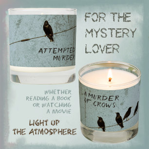 Murder of Crows Silhouette Mystery Lover Scented Candle