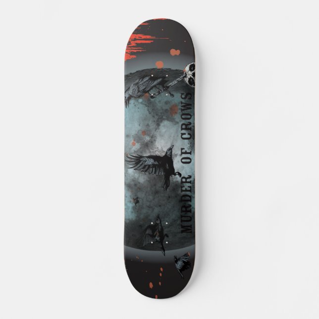 murder-of-crows skateboard deck (Front)