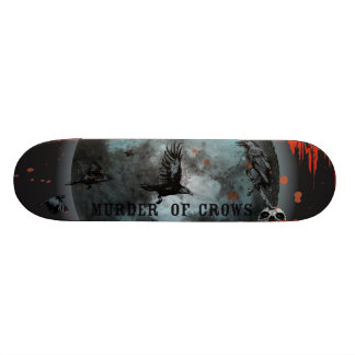 murder-of-crows skateboard deck