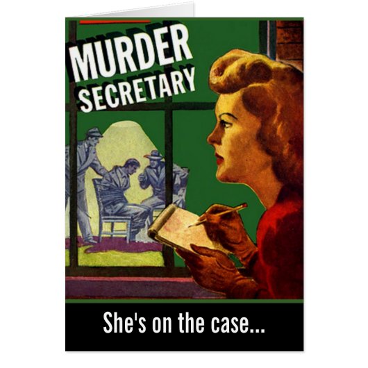 "Murder Secretary" Cards (Front)