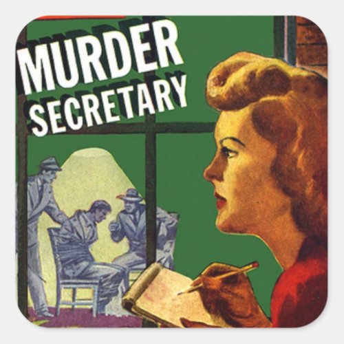 Murder Secretary  Square Sticker