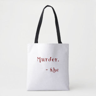 Murder She Wrote Mystery Book Tote Bag