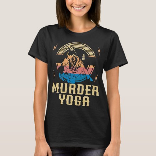 Murder Yoga Funny Vintage Brazilian Jiu Jitsu T_Shirt