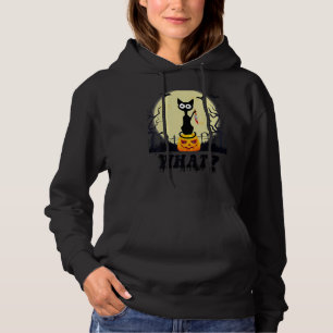 Murderous Black Cat With bloody Knife Halloween Co Hoodie