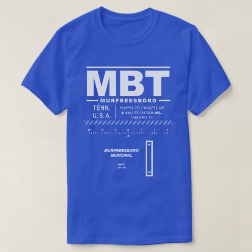 Murfreesboro Municipal Airport MBT T_Shirt