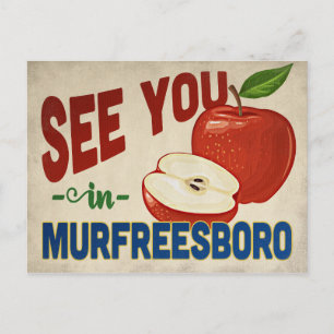 Murfreesboro Tennessee Apple - Vintage Travel Postcard