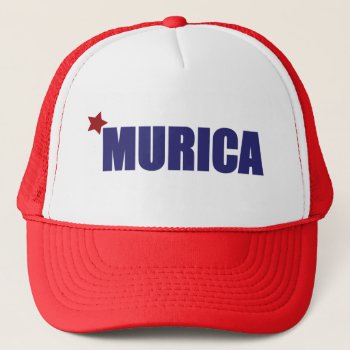 'murica American Pride Trucker Hat by worldsfair at Zazzle