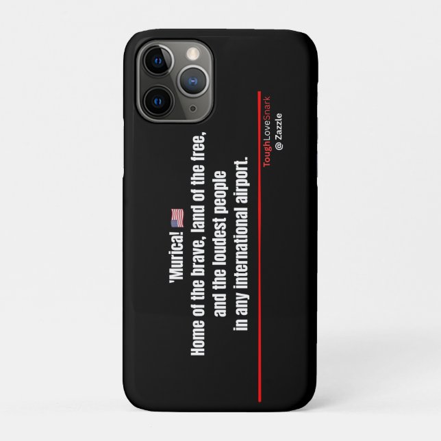 'Murica! Funny Patriotic  Case-Mate iPhone Case (Back)