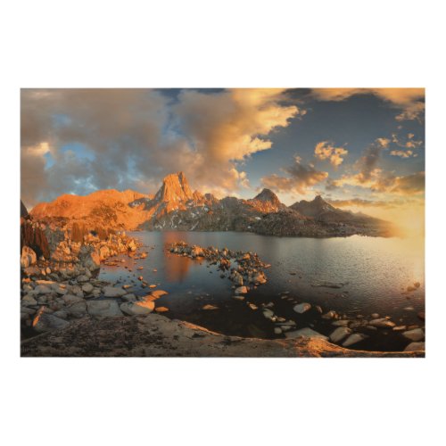 Murieal Lake Sunset 2 _ Sierra Wood Wall Art