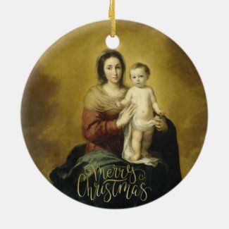 Murillo, Madonna and Child, Fine Art Christmas