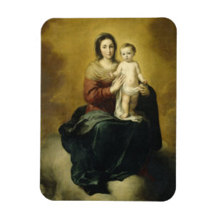 Murillo, Madonna and Child, Religious Fine Art Magnet