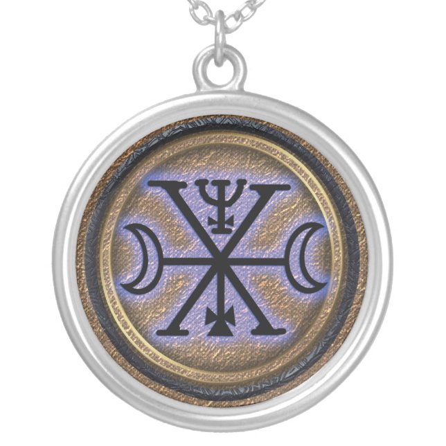 murmur silver plated necklace (Front)