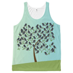 Murmuration of Starlings All-Over Printed Unisex Tank
