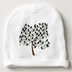 Murmuration of Starlings Infant Cotton Rib Beanie Hat