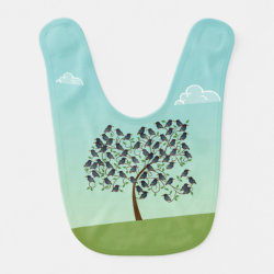 Murmuration of Starlings Baby Bib