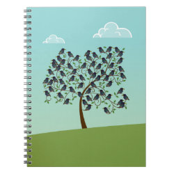 Murmuration of Starlings Photo Notebook (6.5